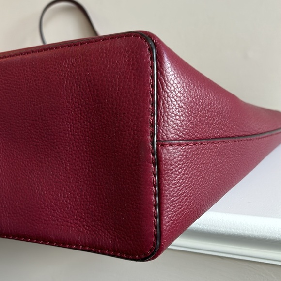 Tory Burch McGraw Tassel Tote - Burgundy - Picture 6 of 10
